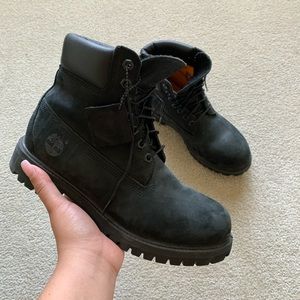 men’s black timberlands
